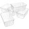 Storex Storage Bin, Clear, 5.2 in H, 7.8 in W, 12.1 in L, 5 PK STX62464U05C - alternate 3